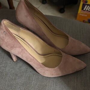 Coach Blush Pink Suede Heels